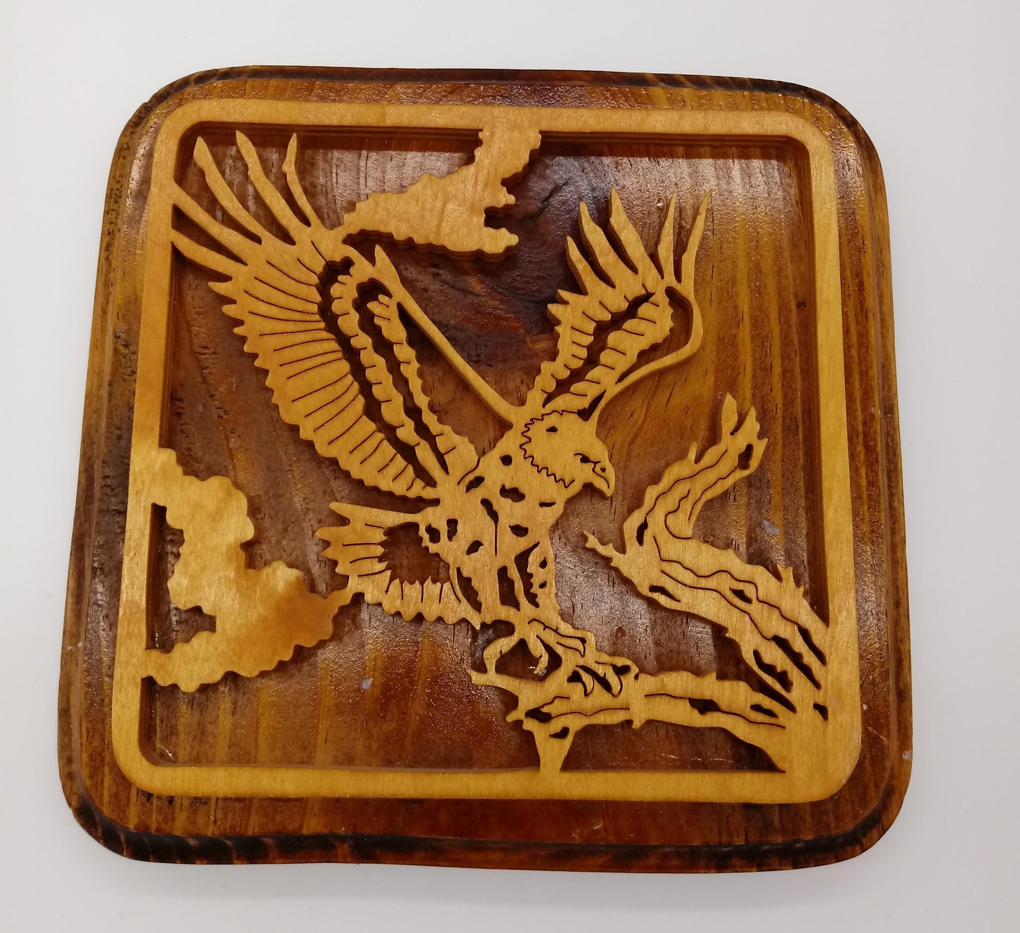 Bald Eagle Hanging Wall Plaque - Kripp's Kreations