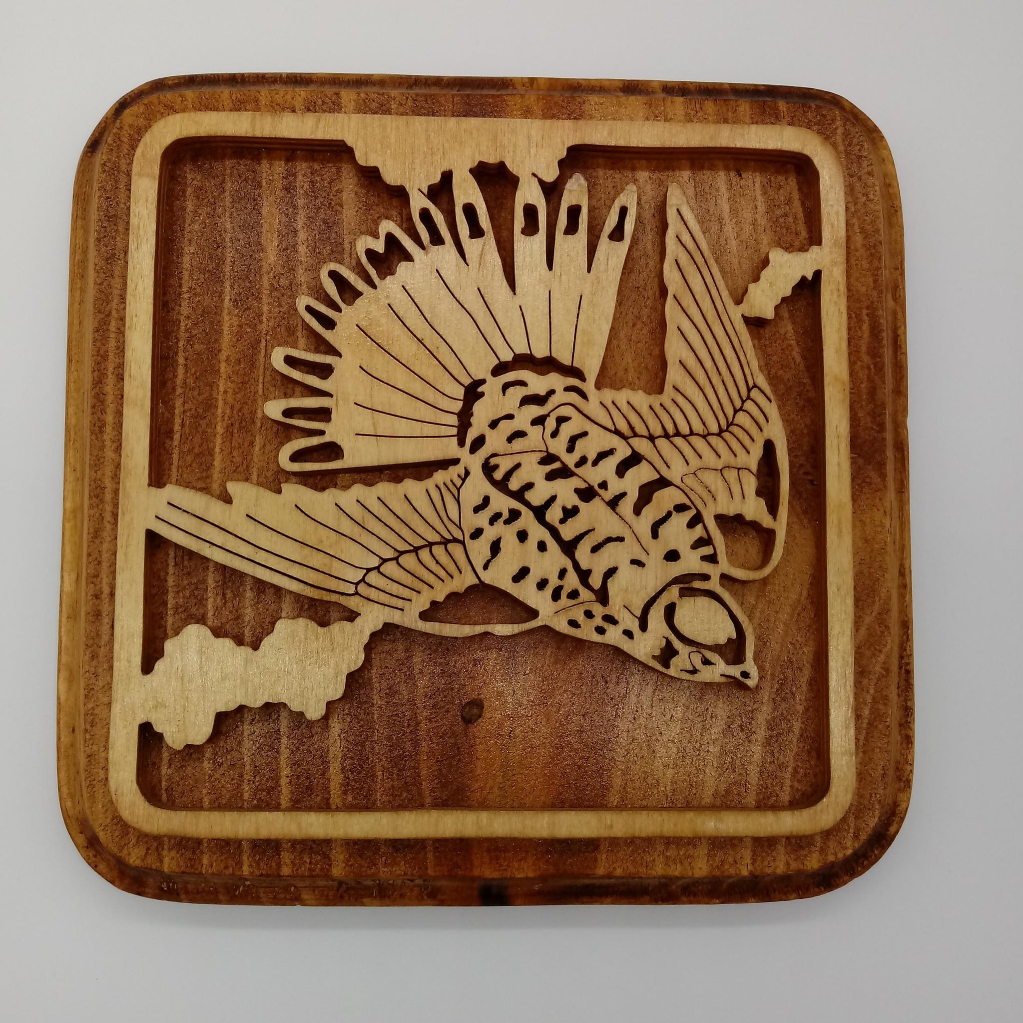 American Sparrow Hawk Plaque - Kripp's Kreations