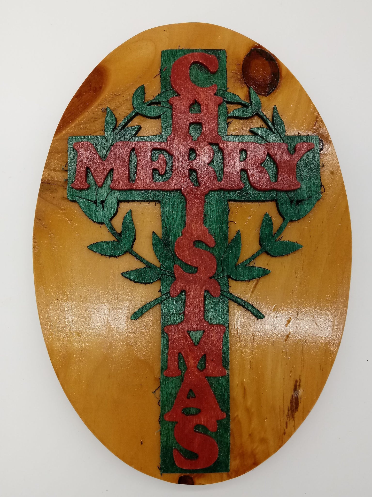 Merry Christmas Wall Cross - Kripp's Kreations