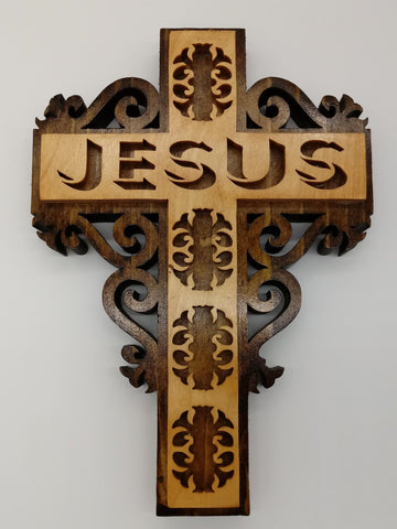 Filigree Jesus Wall Cross - Kripp's Kreations