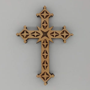 Gothic Diamond Decorative Cross - Kripp's Kreations