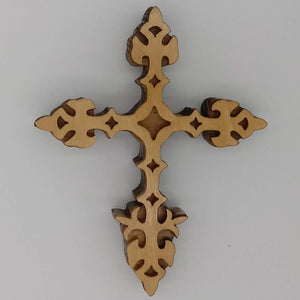 Ornate 10 Diamond Cross - Kripp's Kreations