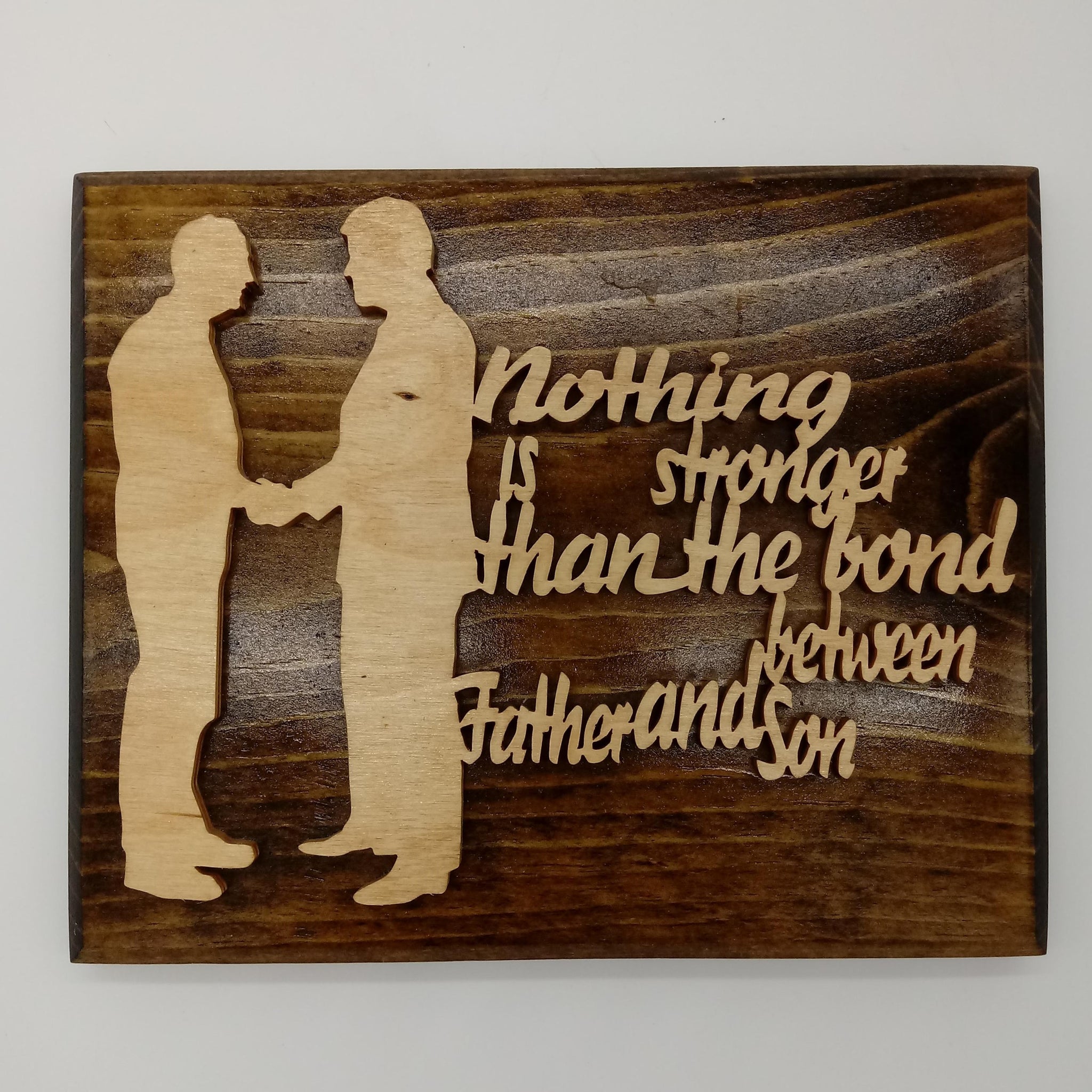Father and Son Inspirational Wall Hanging - Kripp's Kreations
