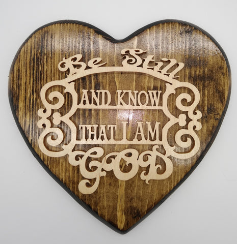 Be Still Know I Am God Heart