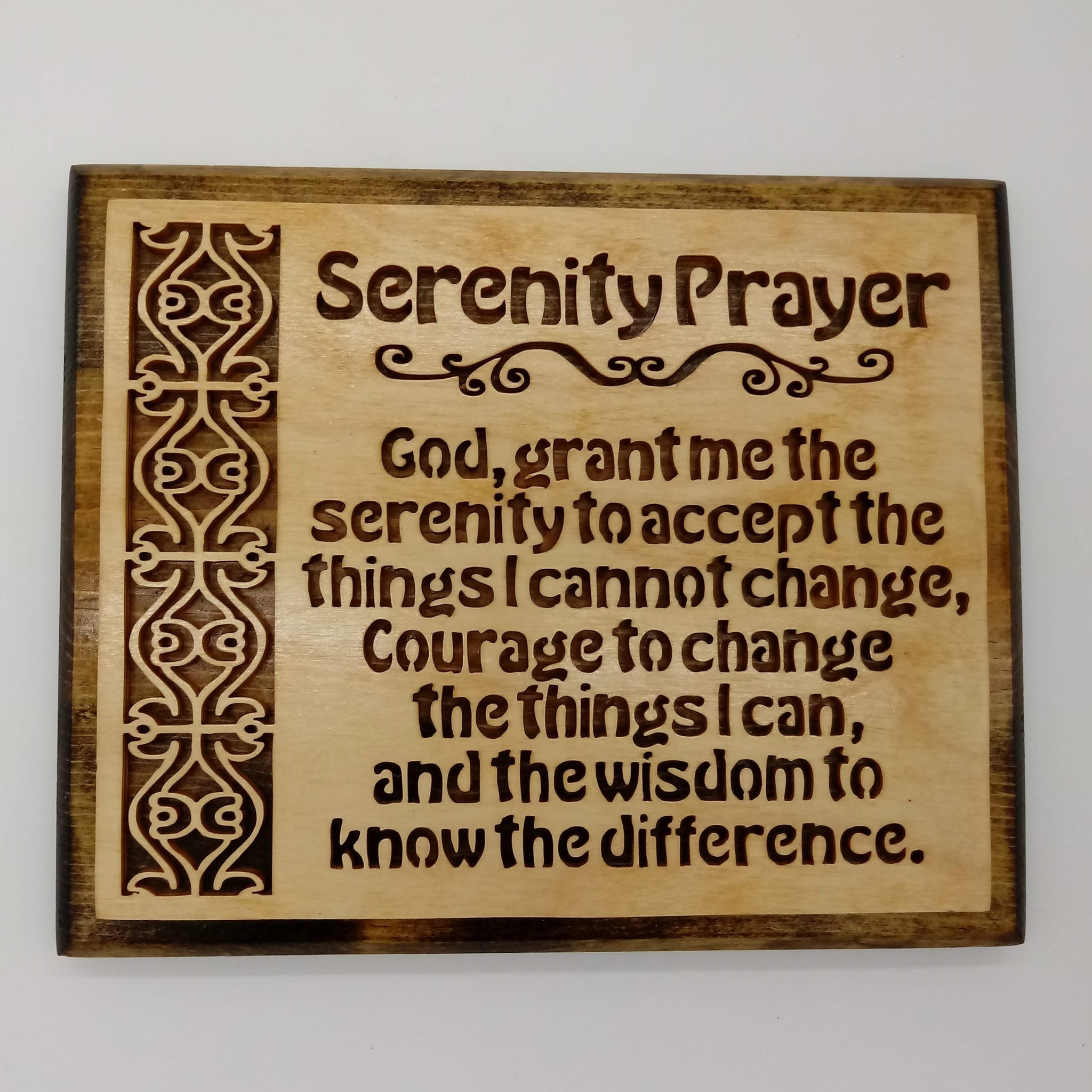 Serenity Prayer Plaque - Kripp's Kreations
