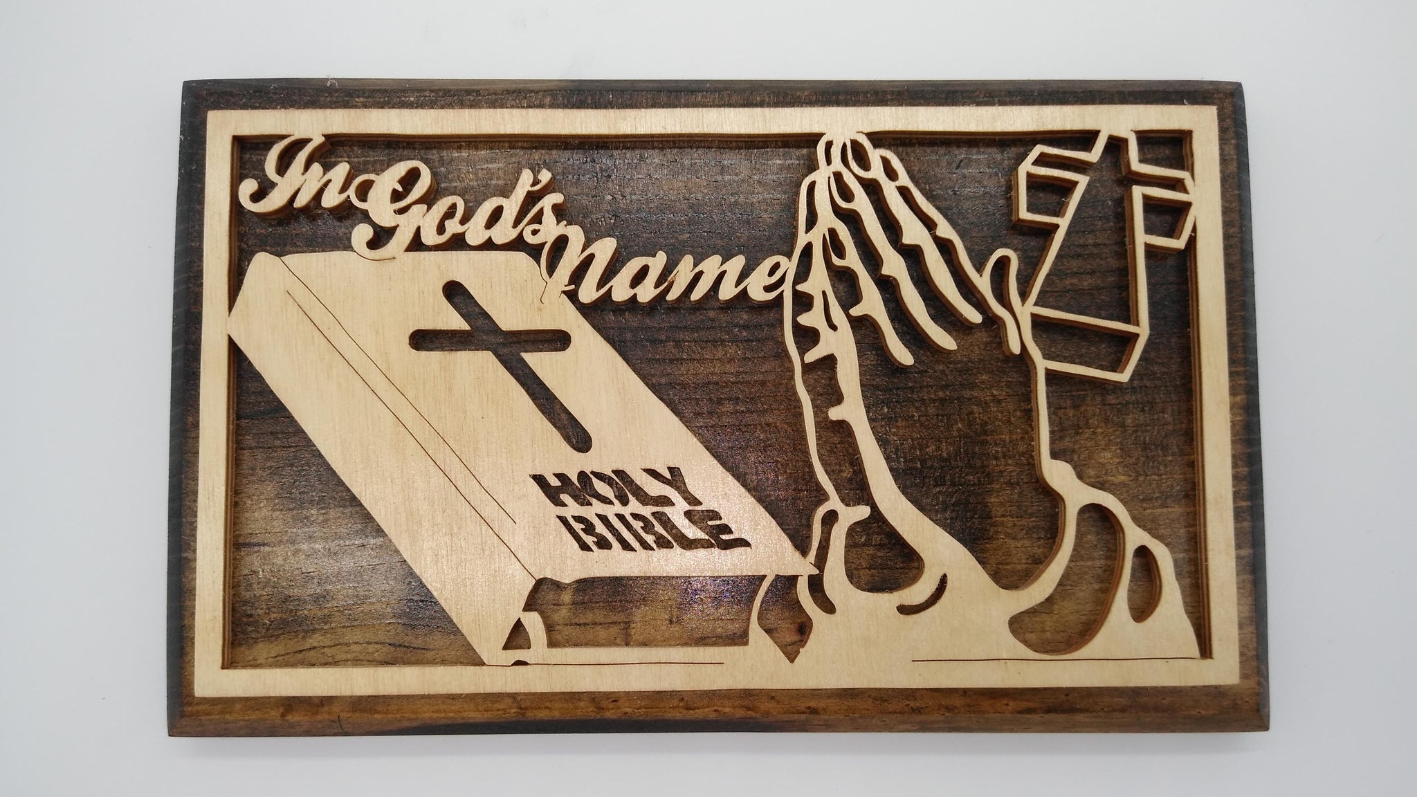 In God's Name Plaque