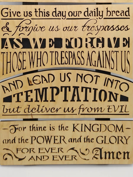 The Lord's Prayer Sectional Plaque