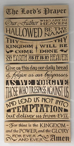 The Lord's Prayer Sectional Plaque