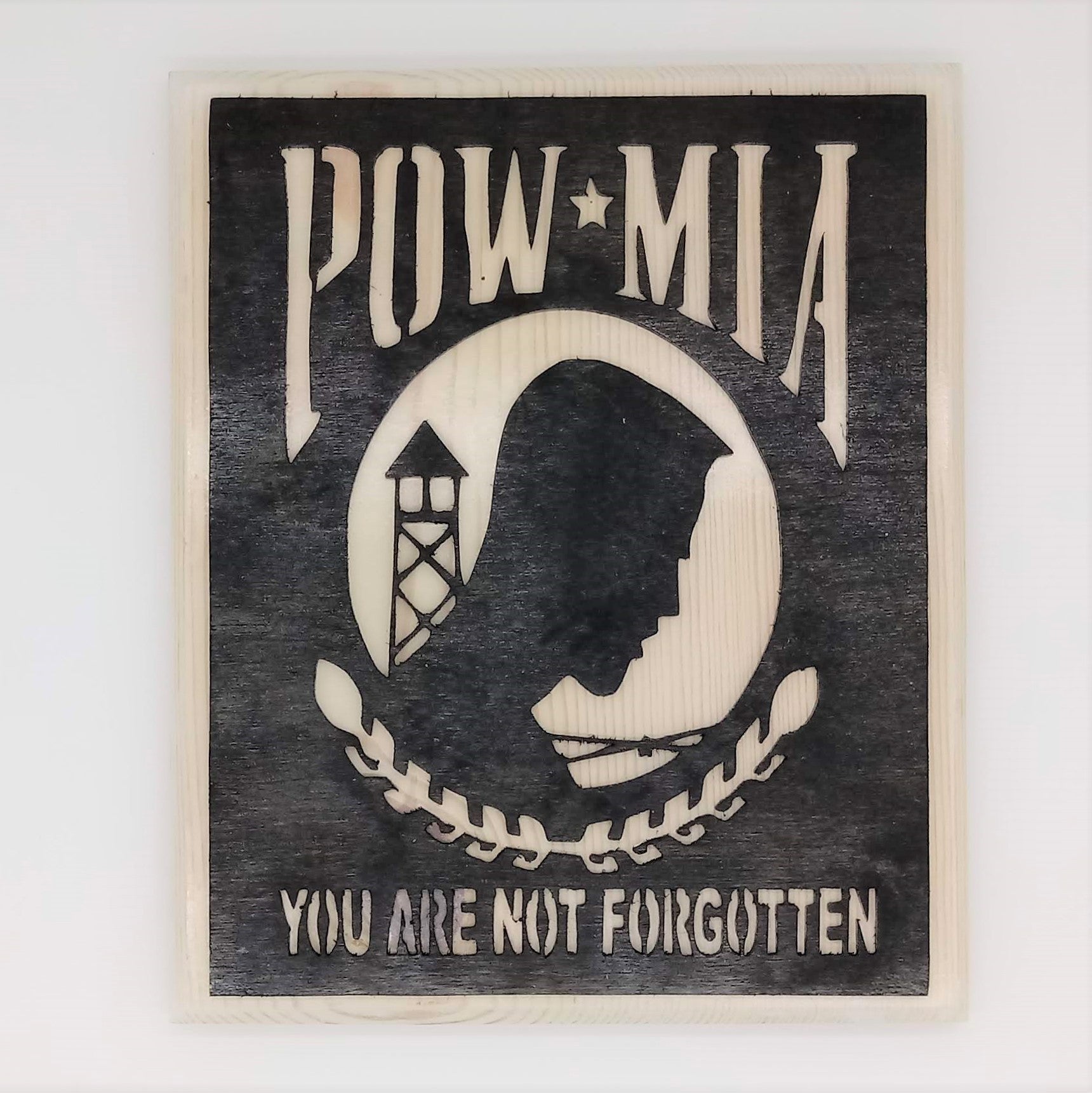 POW MIA Not Forgotten Memorial Plaque - Kripp's Kreations
