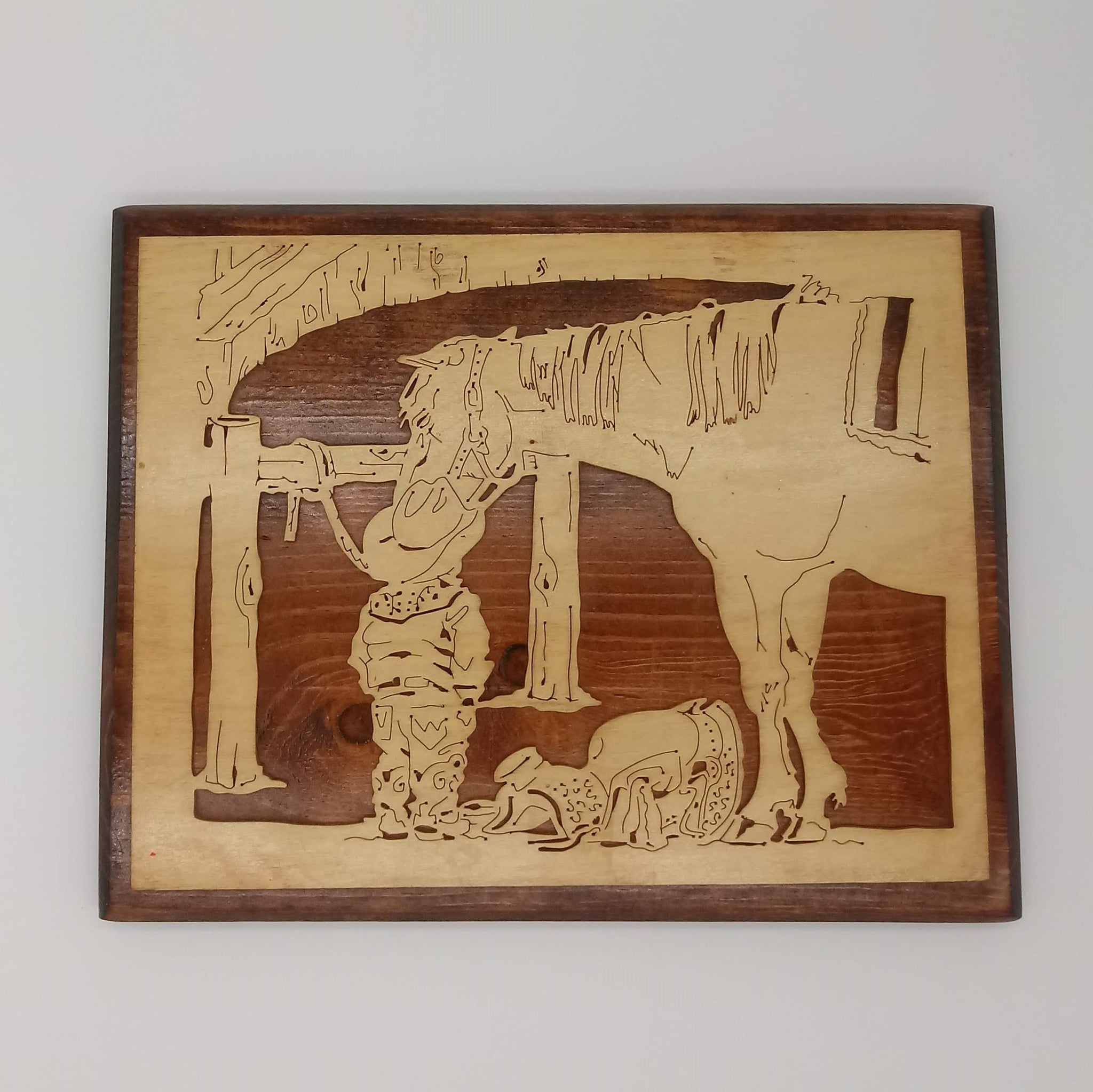 Little Cowboy and his Pony Wall Hanging - Kripp's Kreations