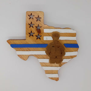 Texas Blue Line Officer - Kripp's Kreations