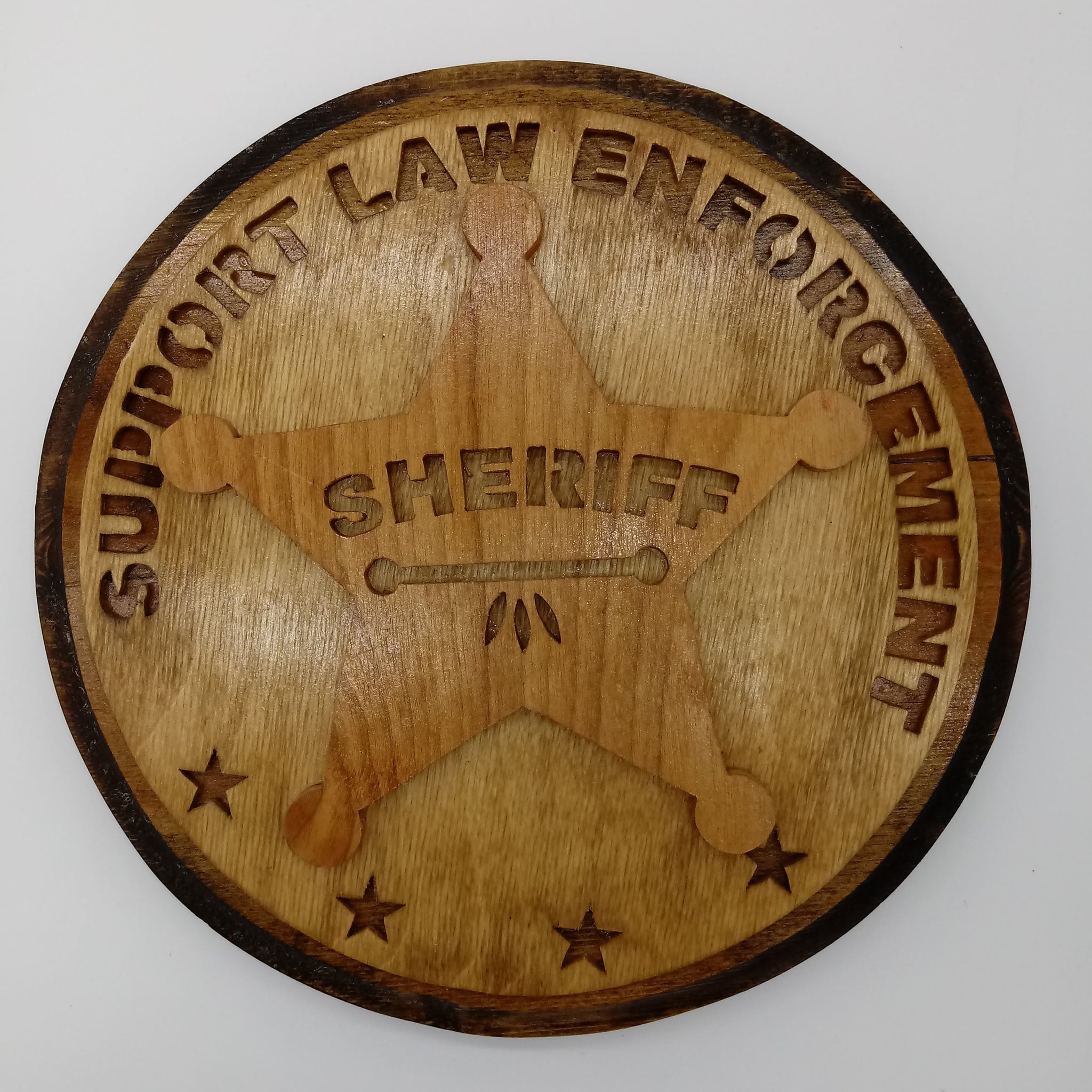 Support Law Enforcement Sheriff Plaque - Kripp's Kreations