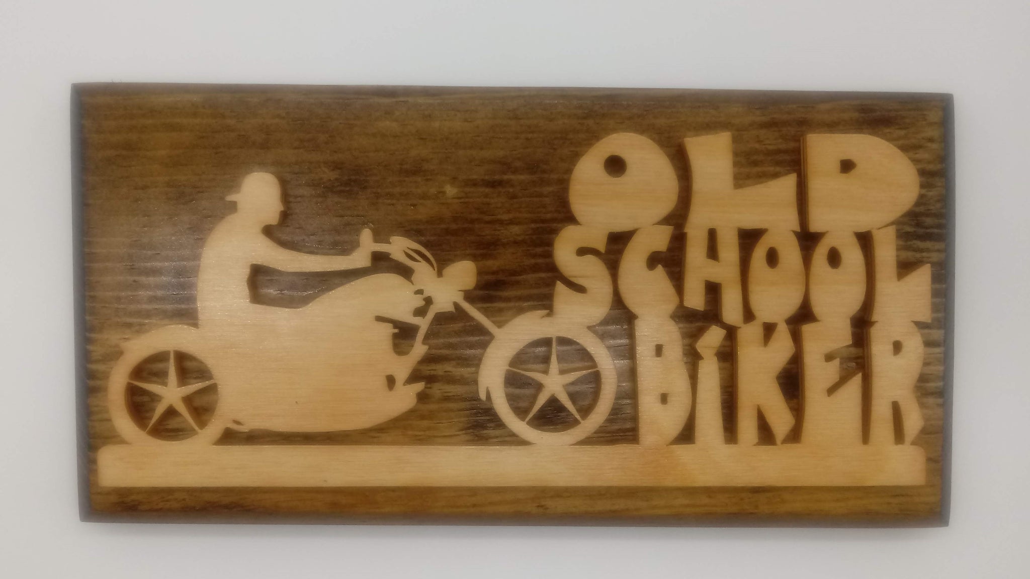 Old School Biker Motorcycle - Kripp's Kreations