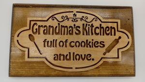 Grandma's Kitchen Wall Plaque - Kripp's Kreations